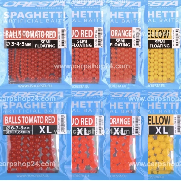 Cresta SPAGHETTI BALLS STANDARD & XL - 4 Kleuren
