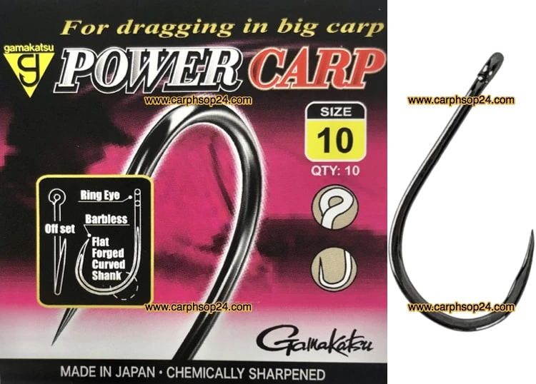 Gamakatsu POWER CARP RING EYE BARBLESS - 5 Opties