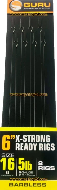 Guru 6" X-STRONG READY RIGS XS SPADE HOOK - 5 Opties - Afbeelding 4