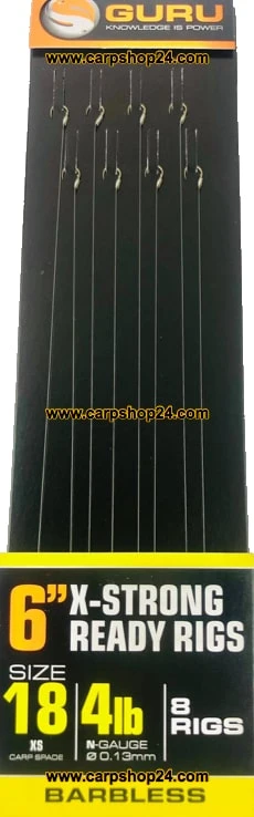 Guru 6" X-STRONG READY RIGS XS SPADE HOOK - 5 Opties - Afbeelding 5