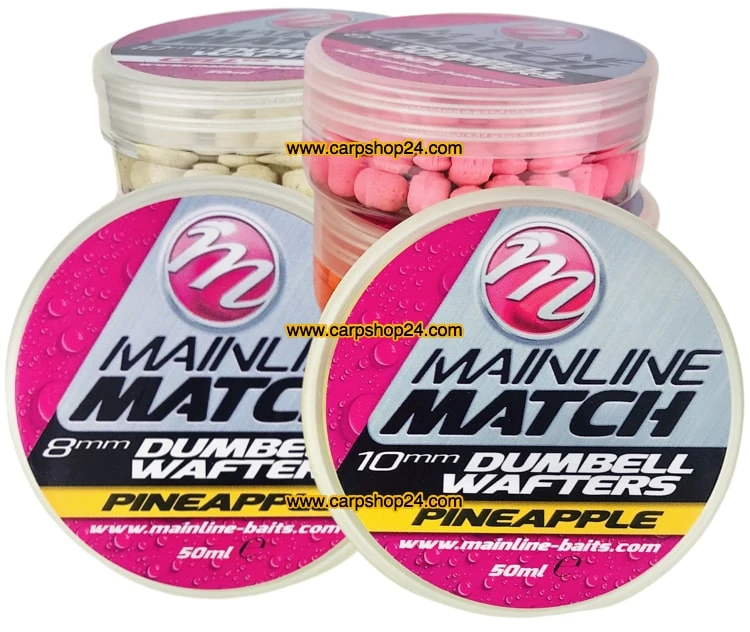 Mainline MATCH DUMBELL WAFTERS 6mm, 8mm, 10mm - 12 Opties