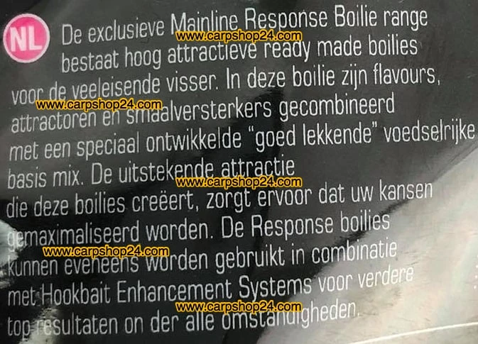 Mainline RESPONSE BOILIES 10mm - 200g - Afbeelding 2