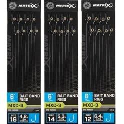 Matrix MXC-3 BAIT BAND RIGS EYED BARBLESS 6" - 15cm - 3 Opties