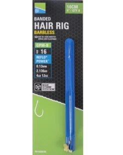 Preston GPM-B BANDED HAIR RIGS BARBLESS 4"- 10cm