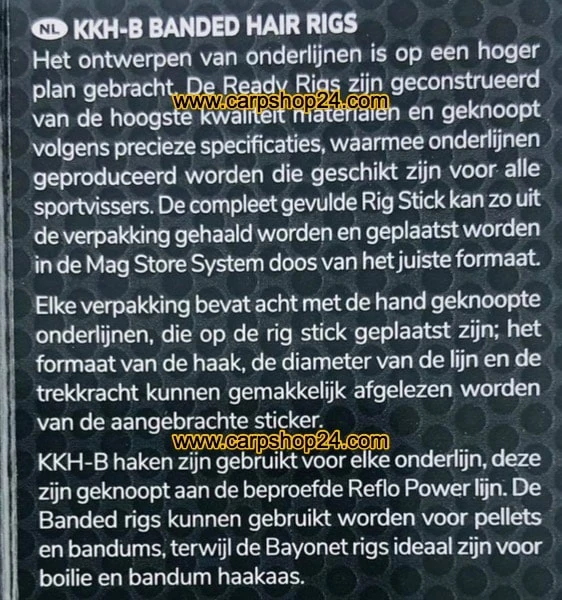 Preston KKH-B BANDED HAIR RIG BARBLESS 10CM - 4 Opties - Afbeelding 6