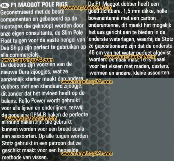 Preston F1 MAGGOT POLE RIGS - Afbeelding 5